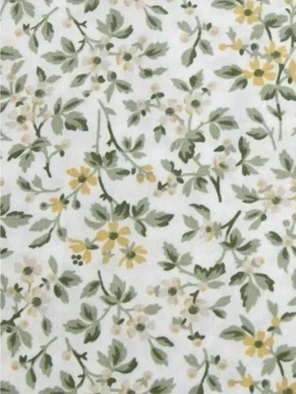 Laura Ashley ~ FULL ~ Tierney Green ~ Gingham Floral ~ 4 Pc Sheet Set ~ Cotton